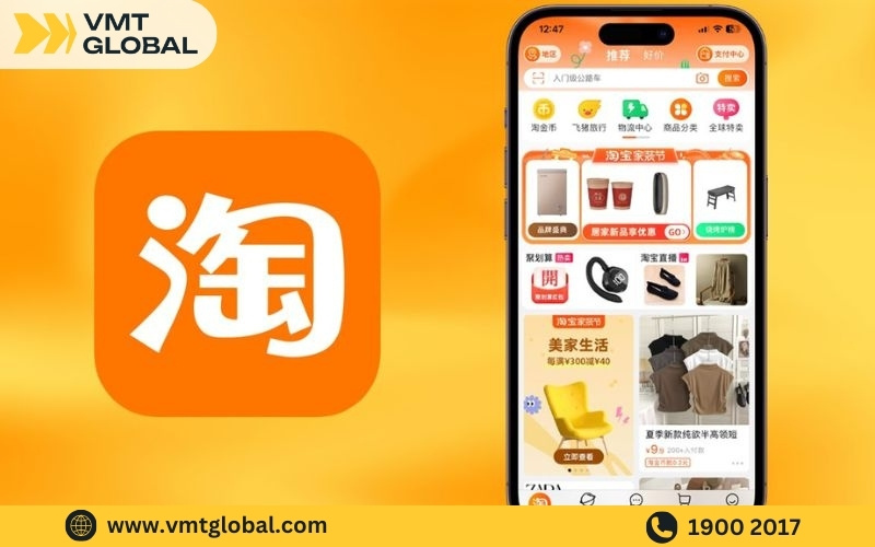 Mở ứng dụng Taobao trên điện thoại