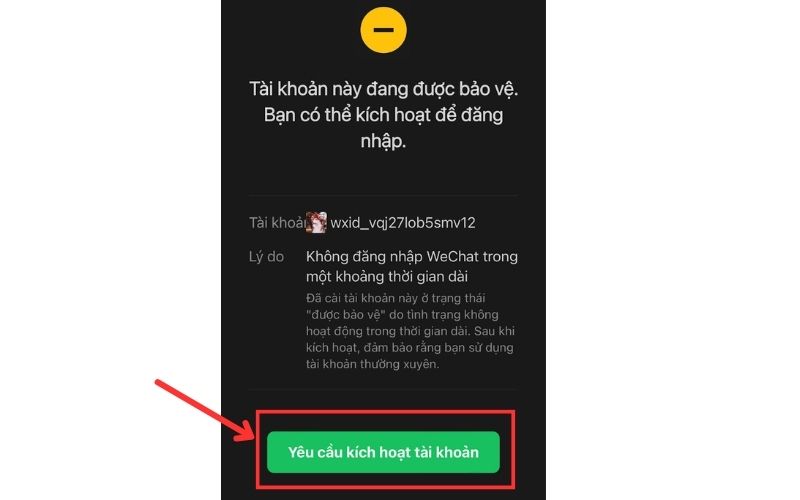 Bỏ chặn và xác thực tài khoản.