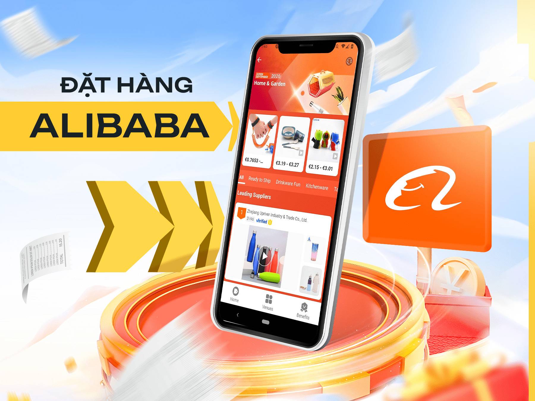 Dịch vụ nhập hộ hàng Alibaba tại VMT Global uy tín, phí cực rẻ