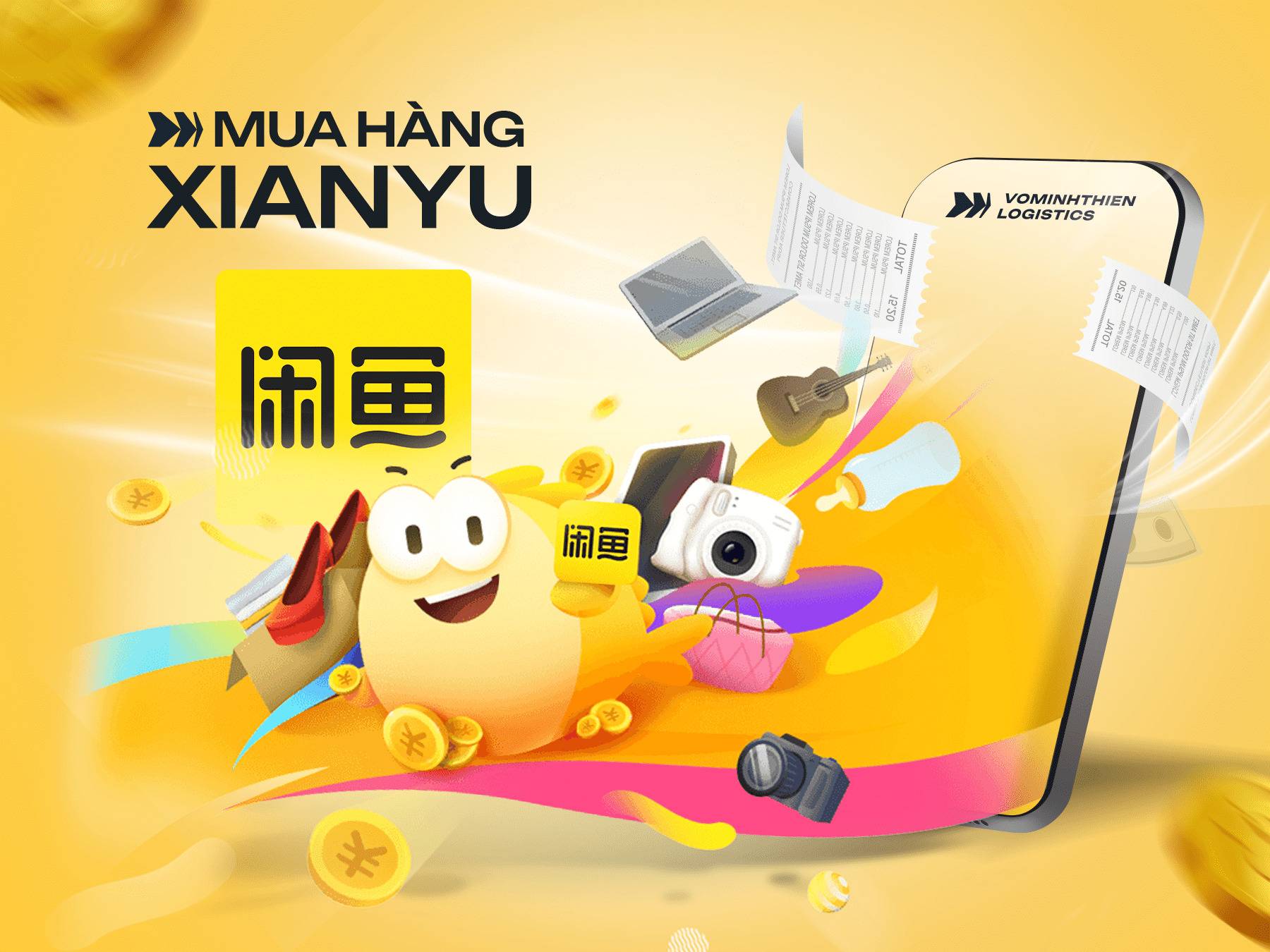 VMT Global cung cấp dịch vụ mua hàng hóa Xianyu uy tín, nhanh chóng, giá rẻ