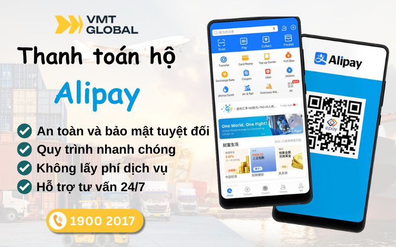 Dịch vụ nạp tiền hộ Alipay uy tín tại VMT Global