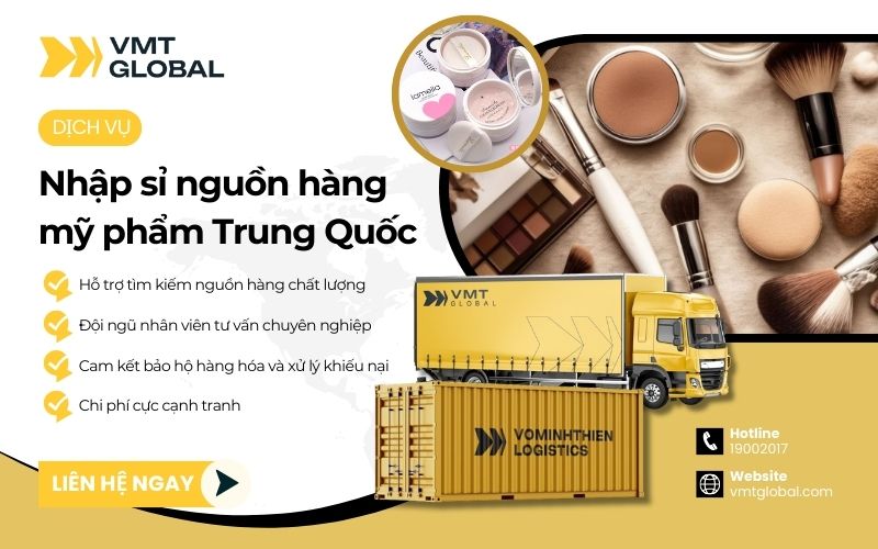 Dịch vụ Nhập sỉ mỹ phẩm nội địa Trung Quốc giá tốt