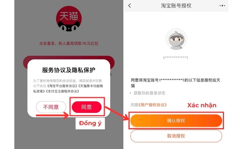 Cách tạo tài khoản Tmall qua Taobao