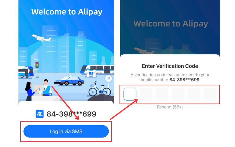 Cách đăng ký tài khoản alipay trên điện thoại