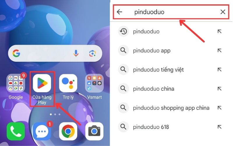 cách tải pinduoduo trên android