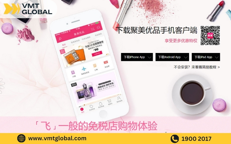 Mua hàng Quảng Châu trực tuyến qua app đặt hàng Jumei