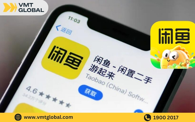 Mua hàng Quảng Châu qua app trực tuyến trên điện thoại Xianyu