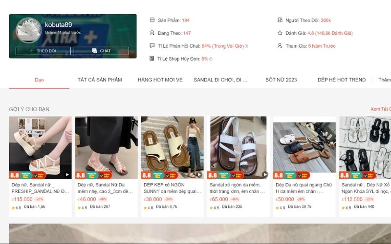 Kobuta89 - shop giày dép nữ taobao trên shopee