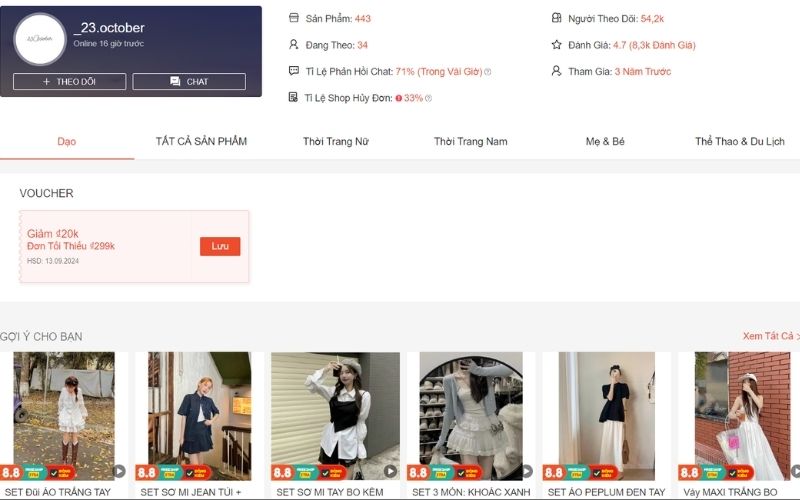 _23.october Thời trang taobao shopee vietnam