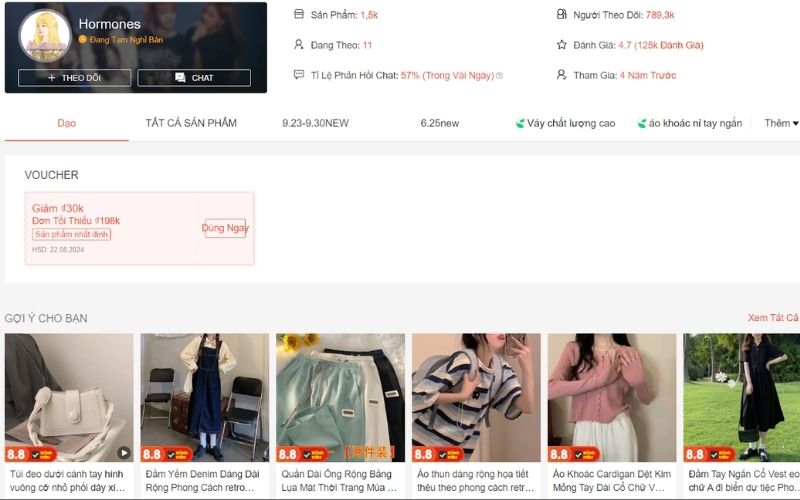 Link shop taobao trên shopee Hormones