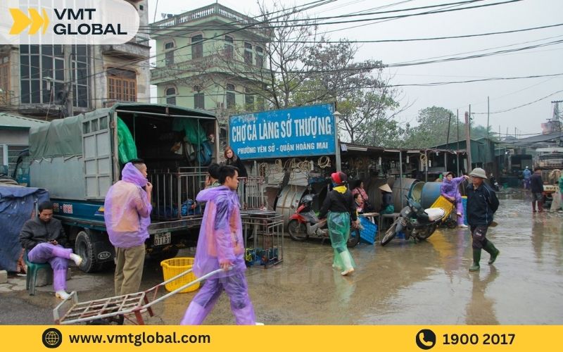 chợ đầu mối hải sản Hà Nội Yên Sở