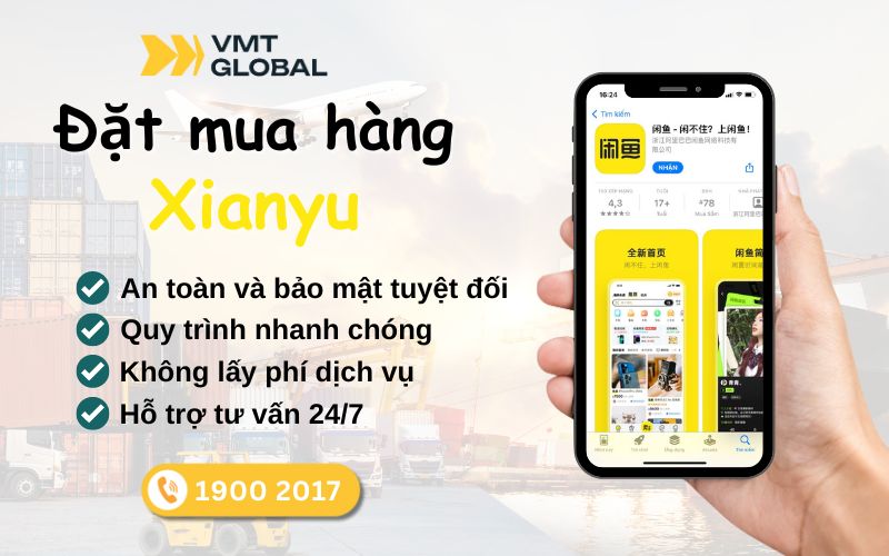 Dịch vụ đặt mua hàng Xianyu uy tín tại VMT