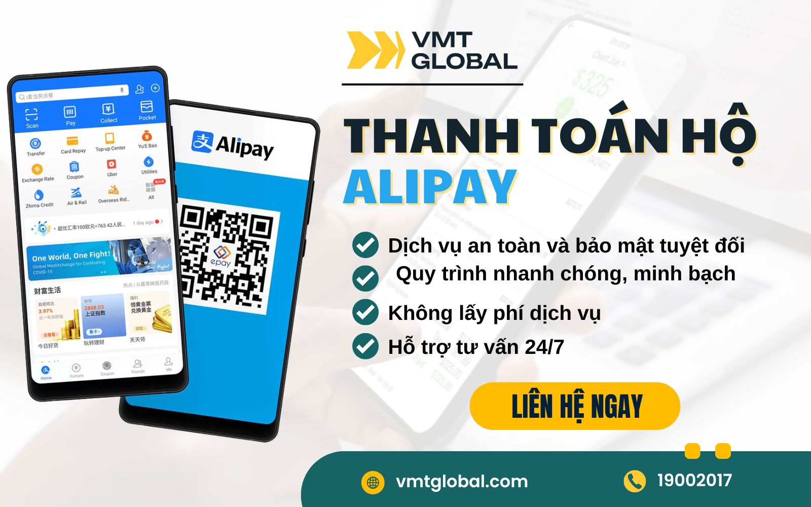 Dịch vụ nạp tiền hộ Alipay, thanh toán hộ Alipay