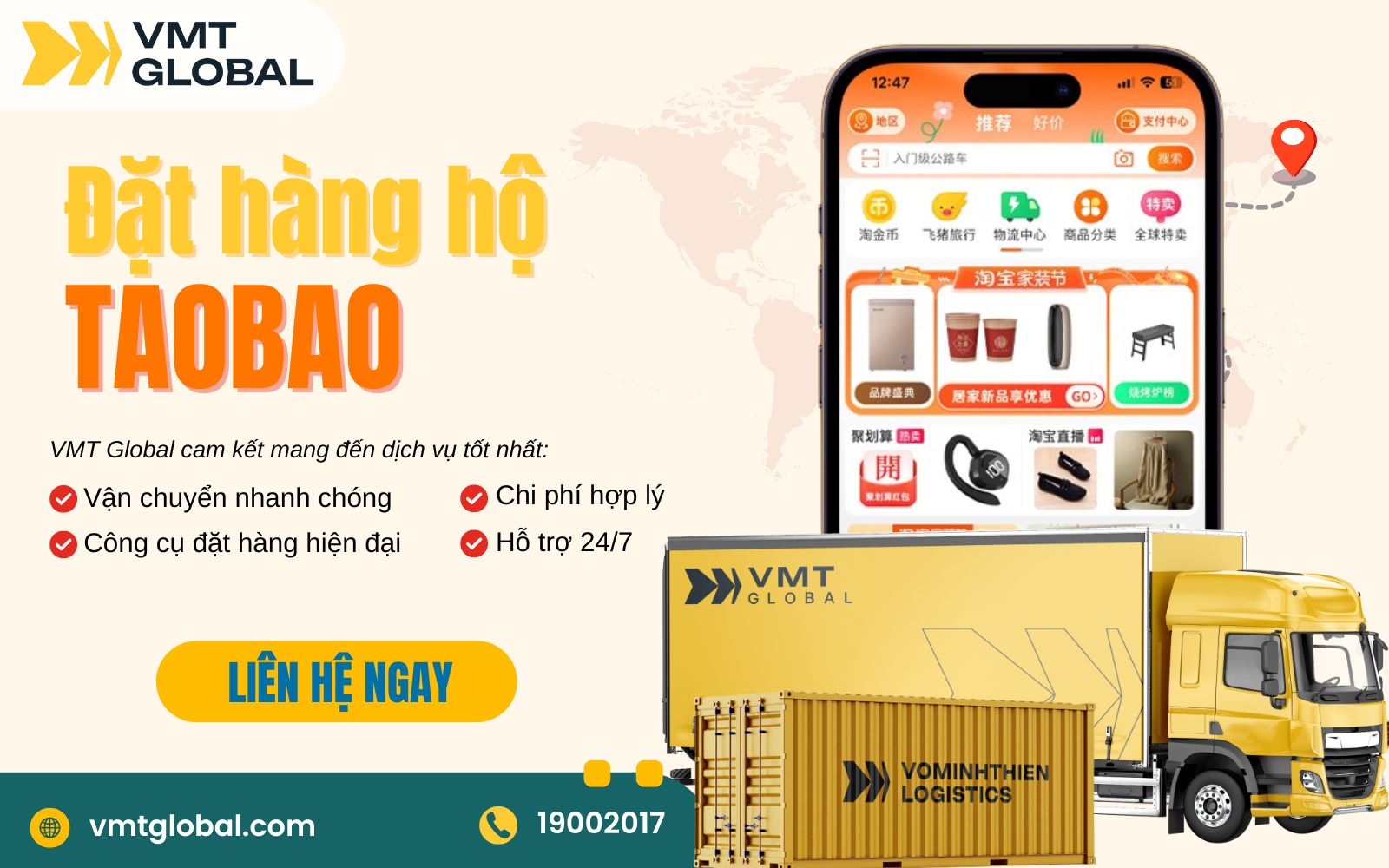 Đơn vị nhập hộ hàng Taobao uy tín, giá rẻ