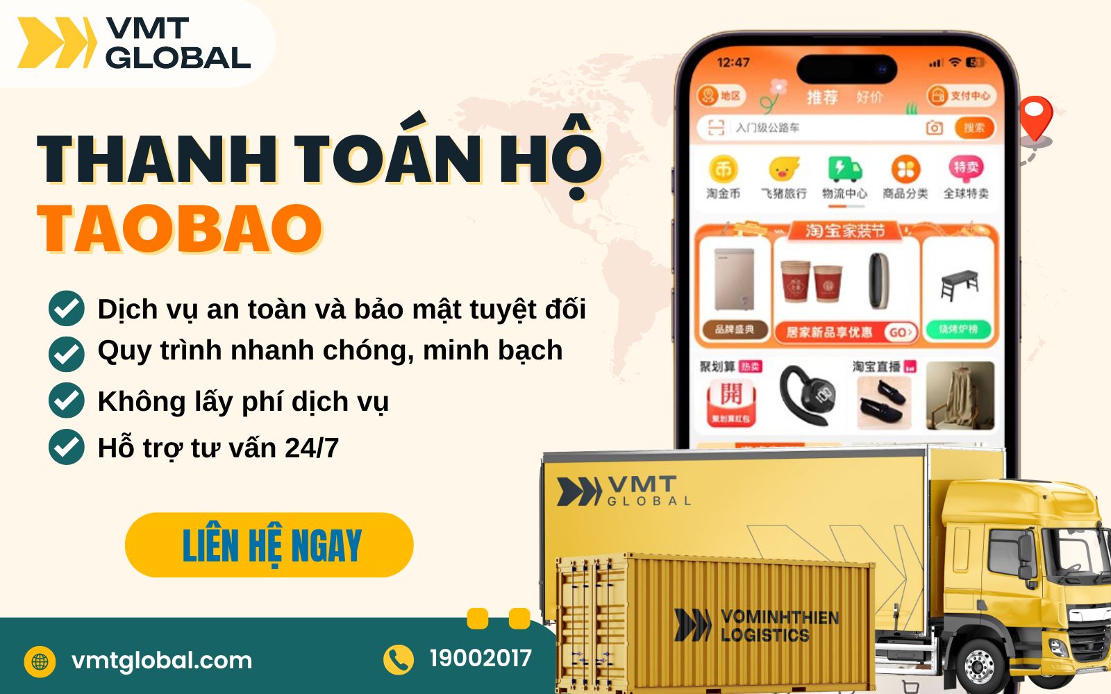 Dịch vụ thanh toán hộ đơn hàng trên Taobao uy tín