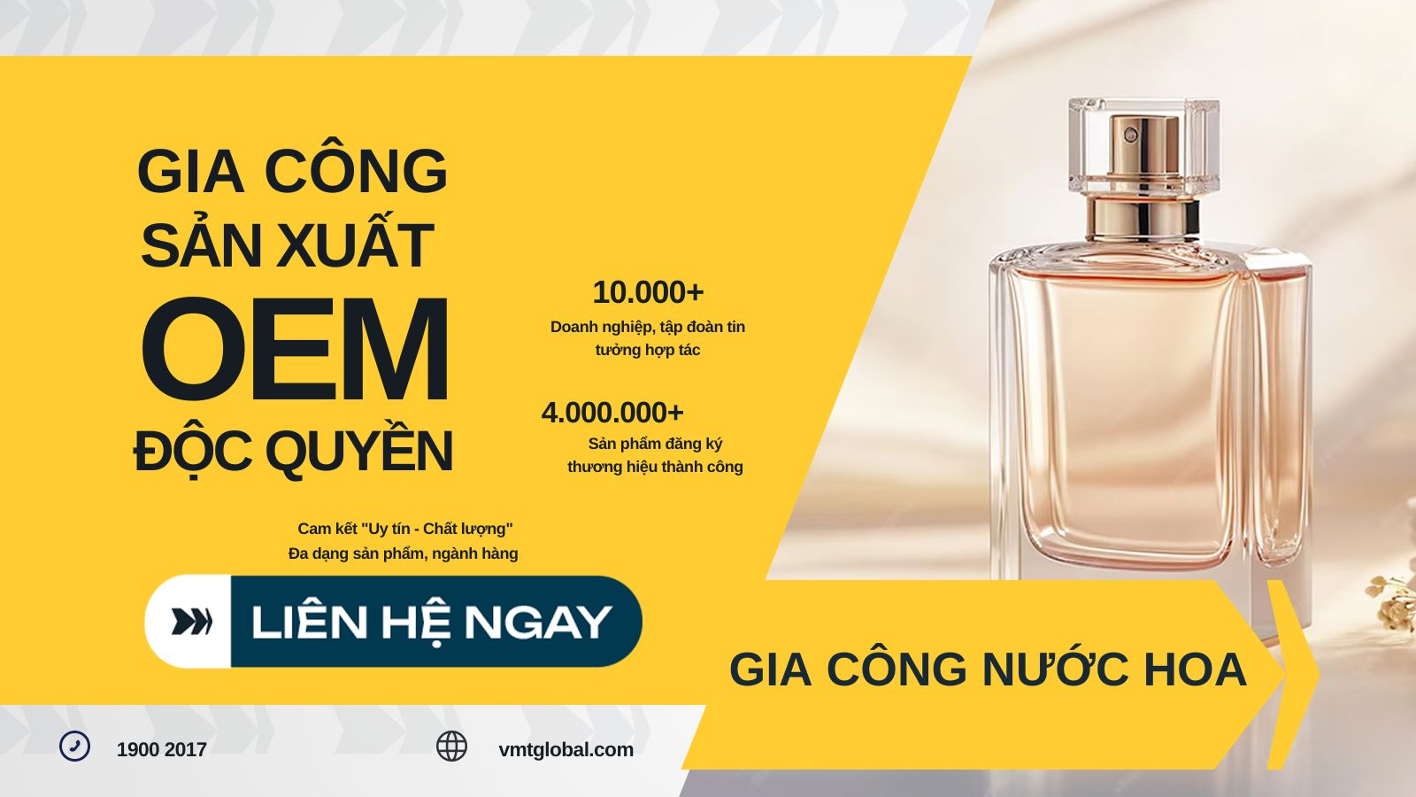 VMT Global - Xưởng gia công nước hoa theo yêu cầu mọi số lượng giá tốt