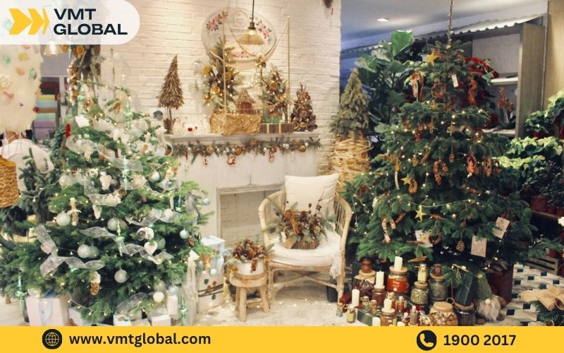 Nhập sỉ cây thông Noel cho cửa hàng trang trí