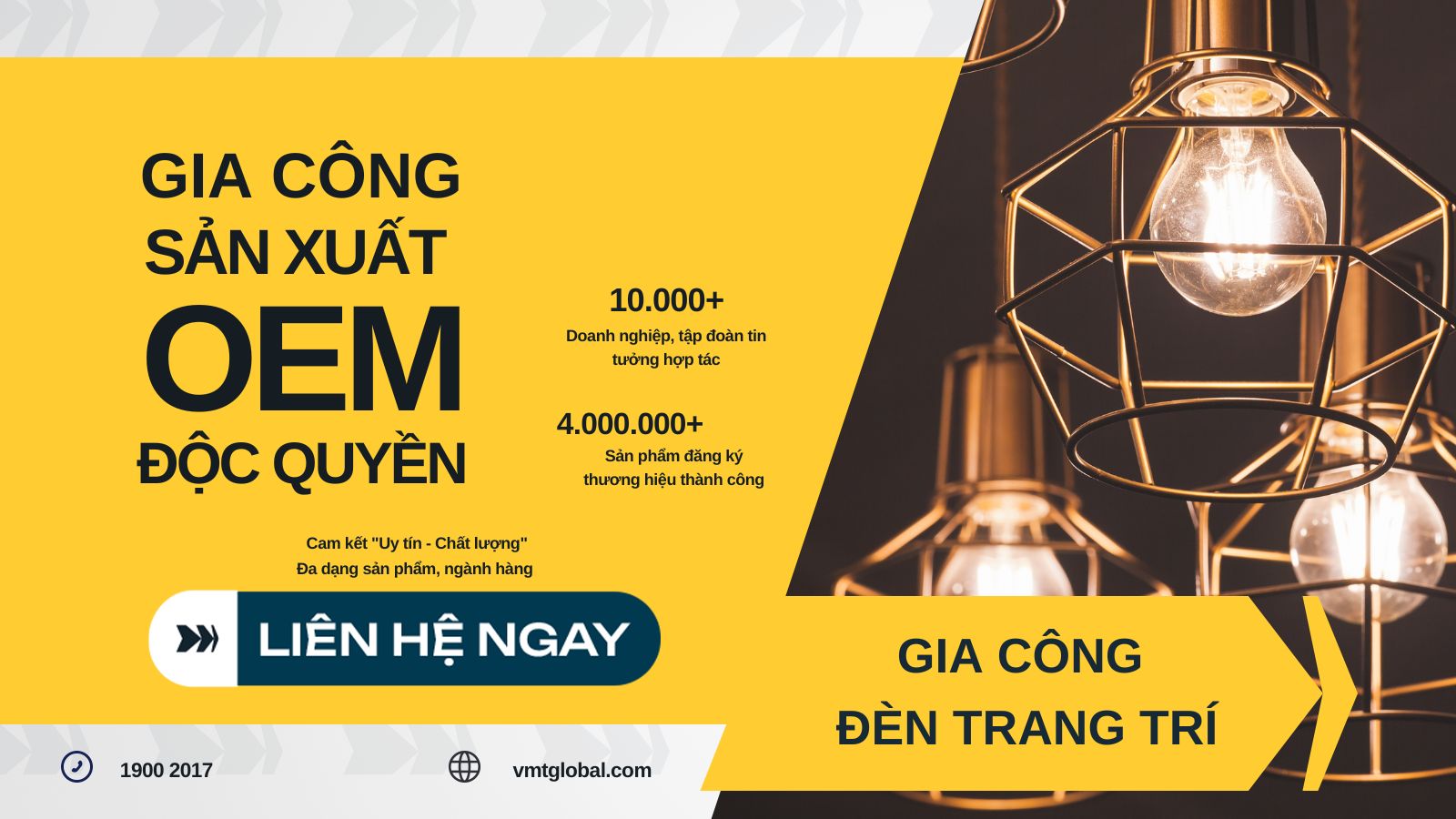 VMT Global đơn vị chuyên gia công đèn LED trang trí theo yêu cầu