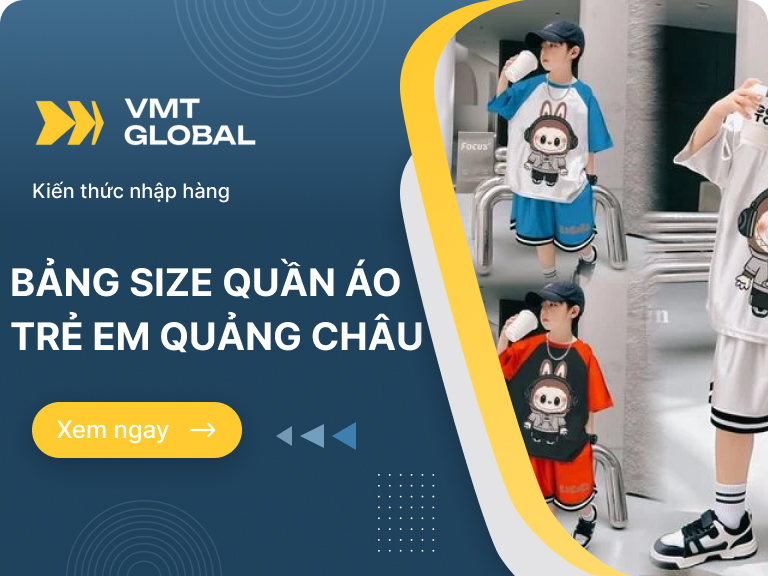 bảng size quần áo trẻ em