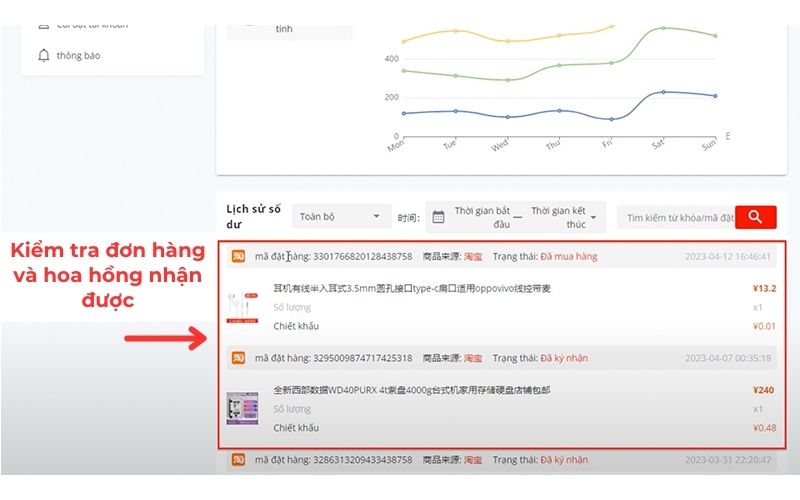 app nhận chiết khấu taobao