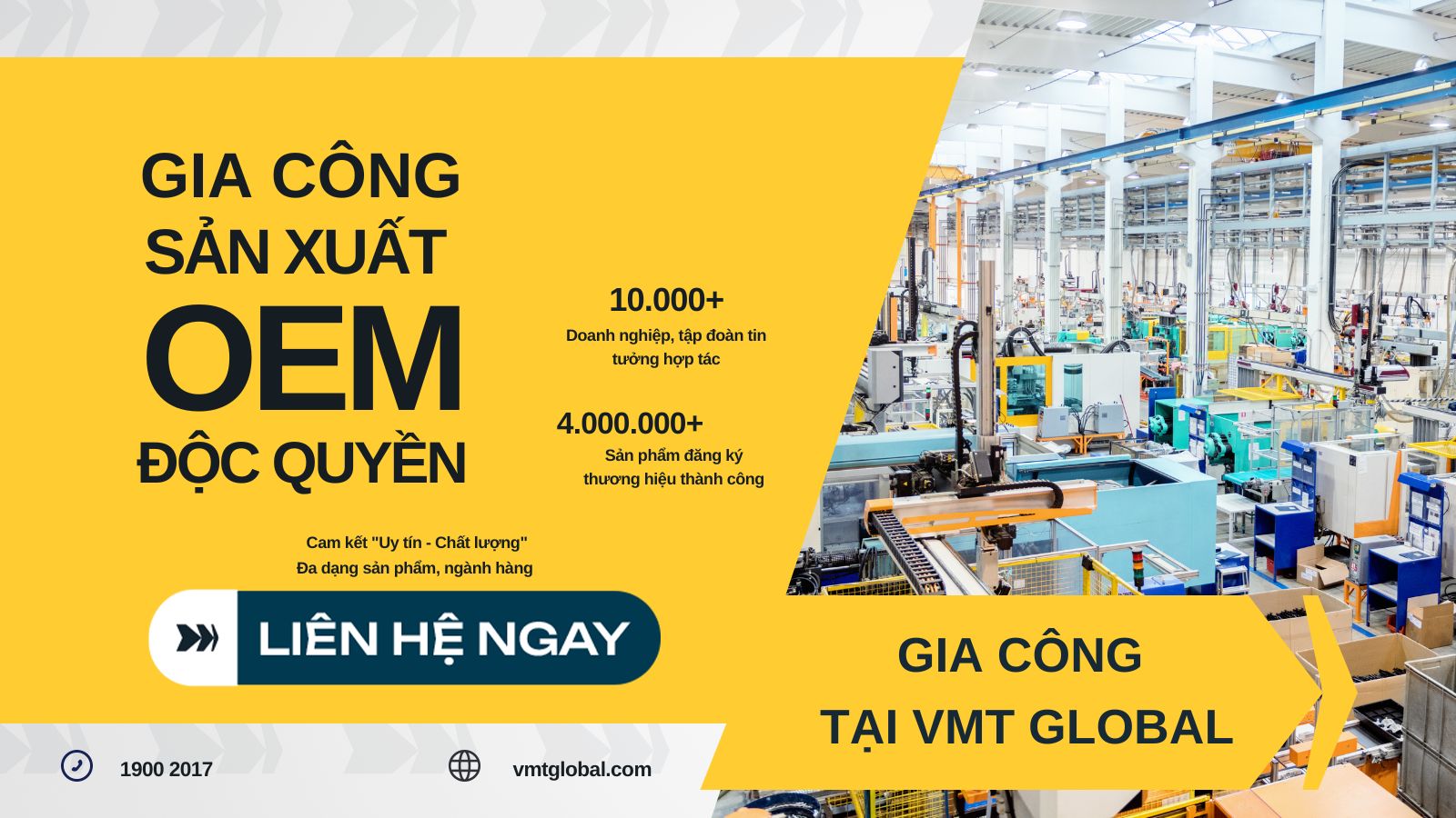 VMT Global – Công ty gia công hàng hóa đa dạng mặt hàng uy tín