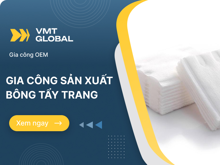 gia công bông tẩy trang