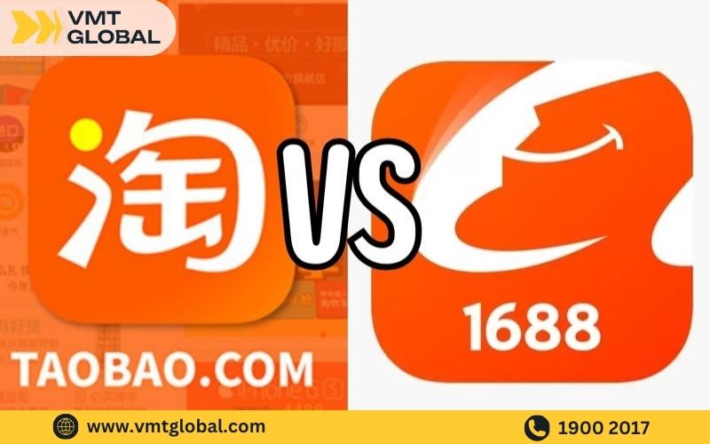 sự khác nhau giữa taobao và 1688