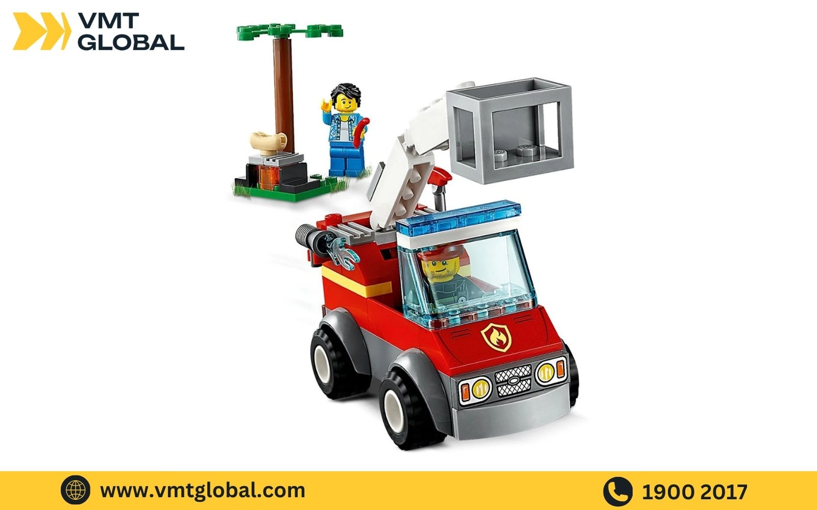 Lego Trung Quốc đội cứu hỏa tiệc nướng BBQ 