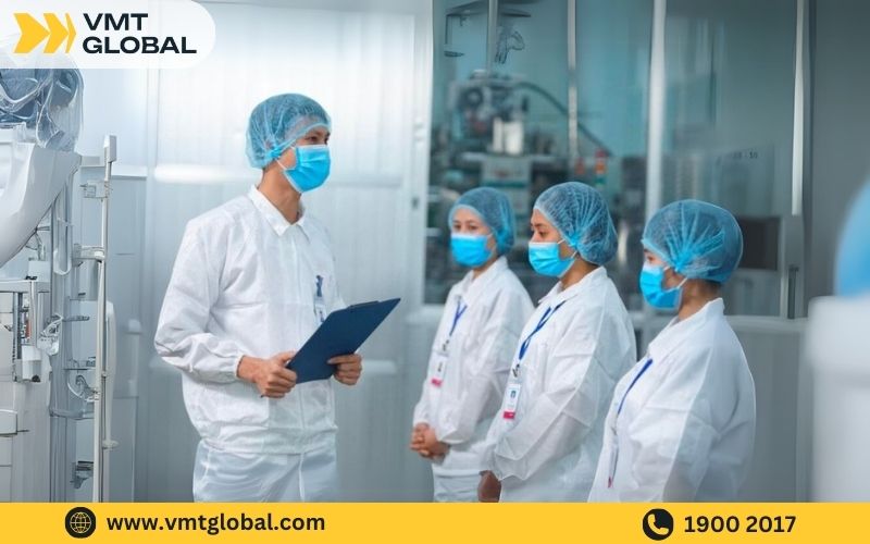 Quy trình nhận gia công sản xuất bông tẩy trang tại VMT 