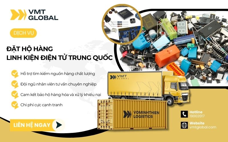 VMT Global – Đơn vị hỗ trợ nhập linh kiện điện tử Trung Quốc nhanh chóng, giá rẻ