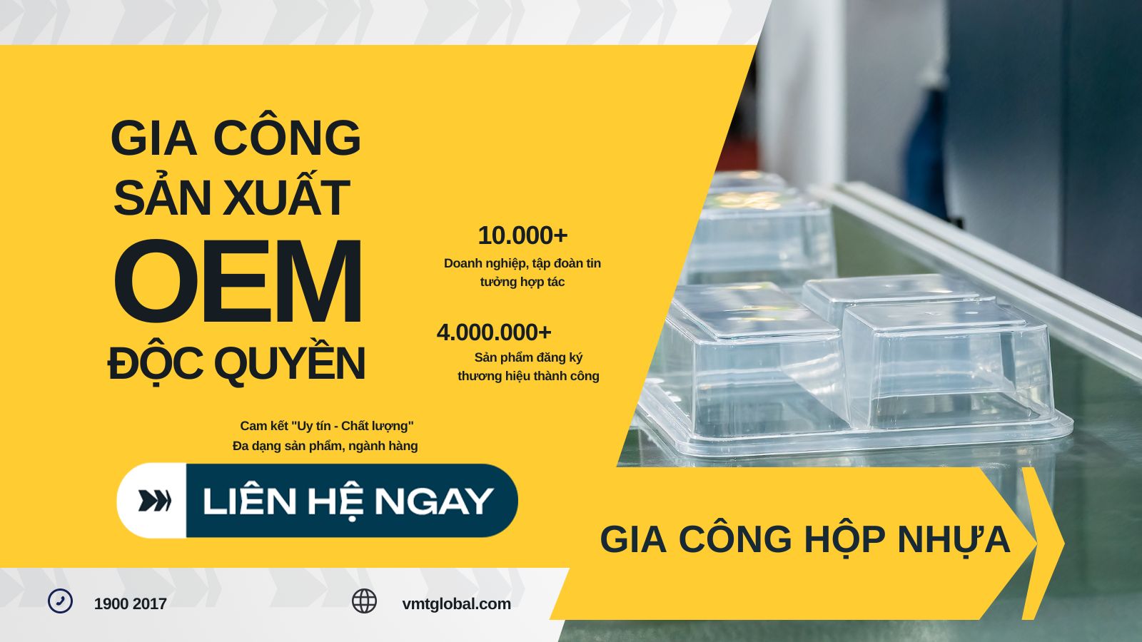 Tại sao nên chọn VMT Global là đơn vị sản xuất hộp nhựa