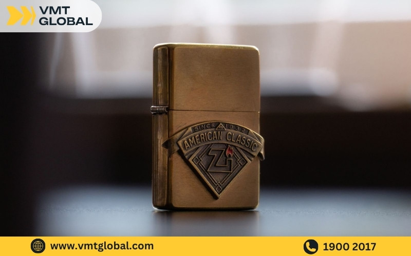 Zippo Brass với chất liệu đồng khối đẹp