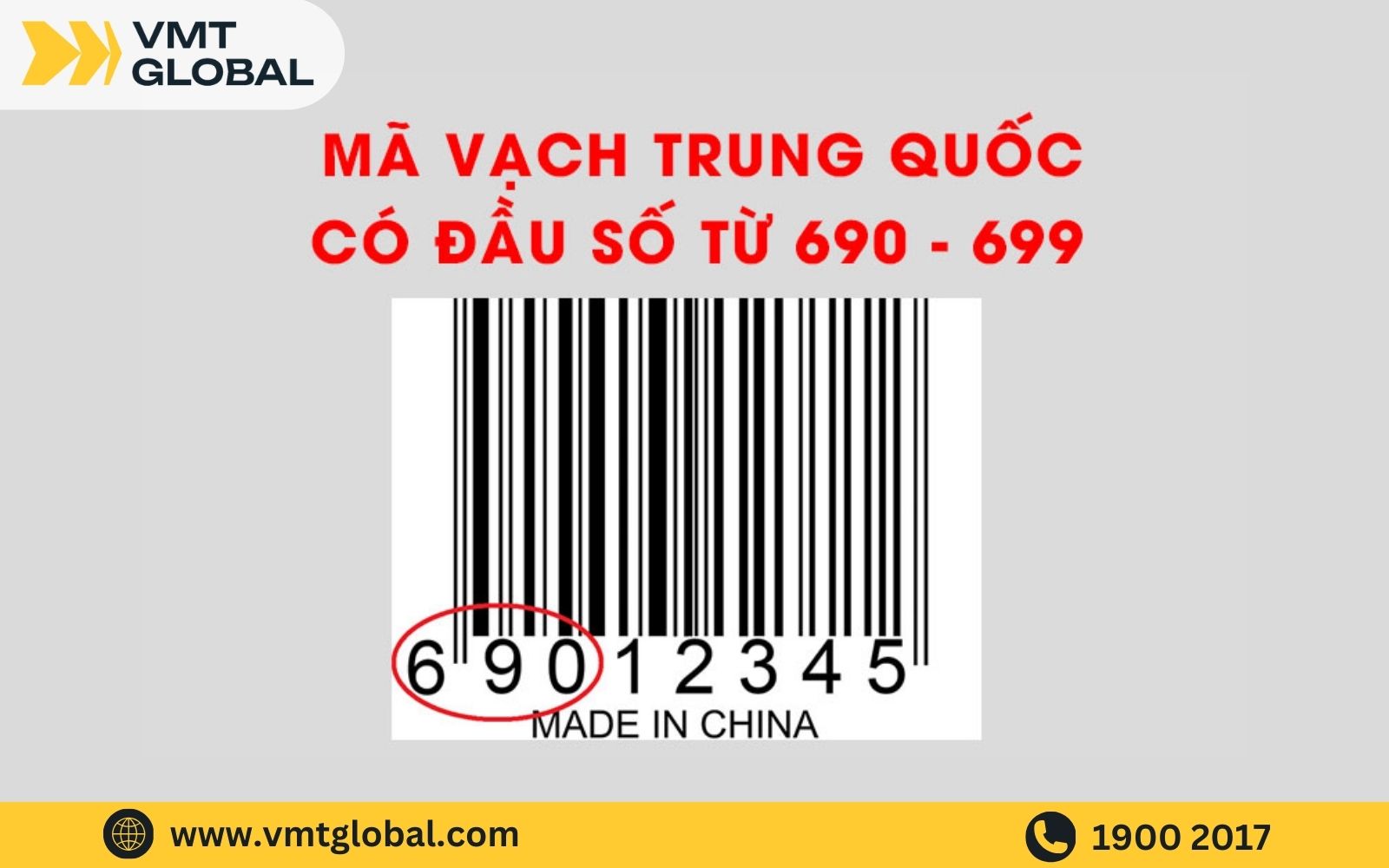 Nhận biết hàng made in PRC qua mã vạch từ 690 đến 699 