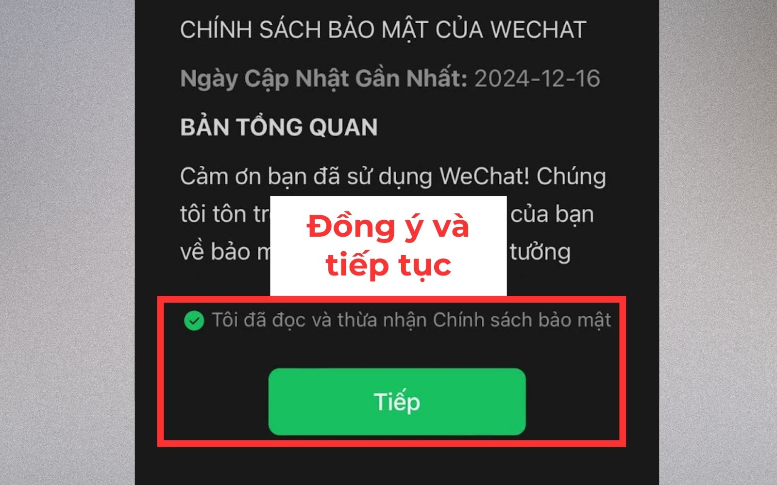 Cách đăng ký Wechat không cần quét mã