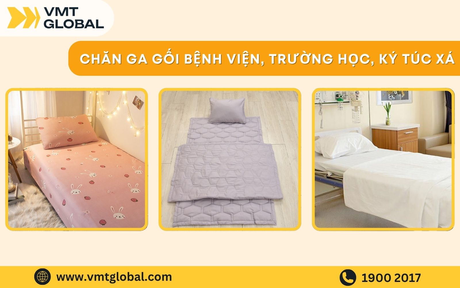 Chăn ga gối bệnh viện, trường học, ký túc xá có độ bền cao Mẫu chăn ga bệnh viện, trường học, ký túc xá có độ bền cao