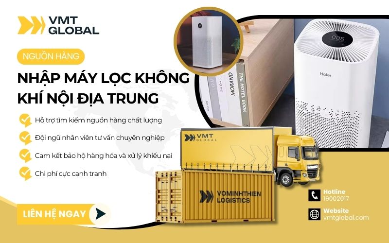 VMT Global chuyên order hộ máy lọc không khí Trung Quốc chính hãng, giá tốt