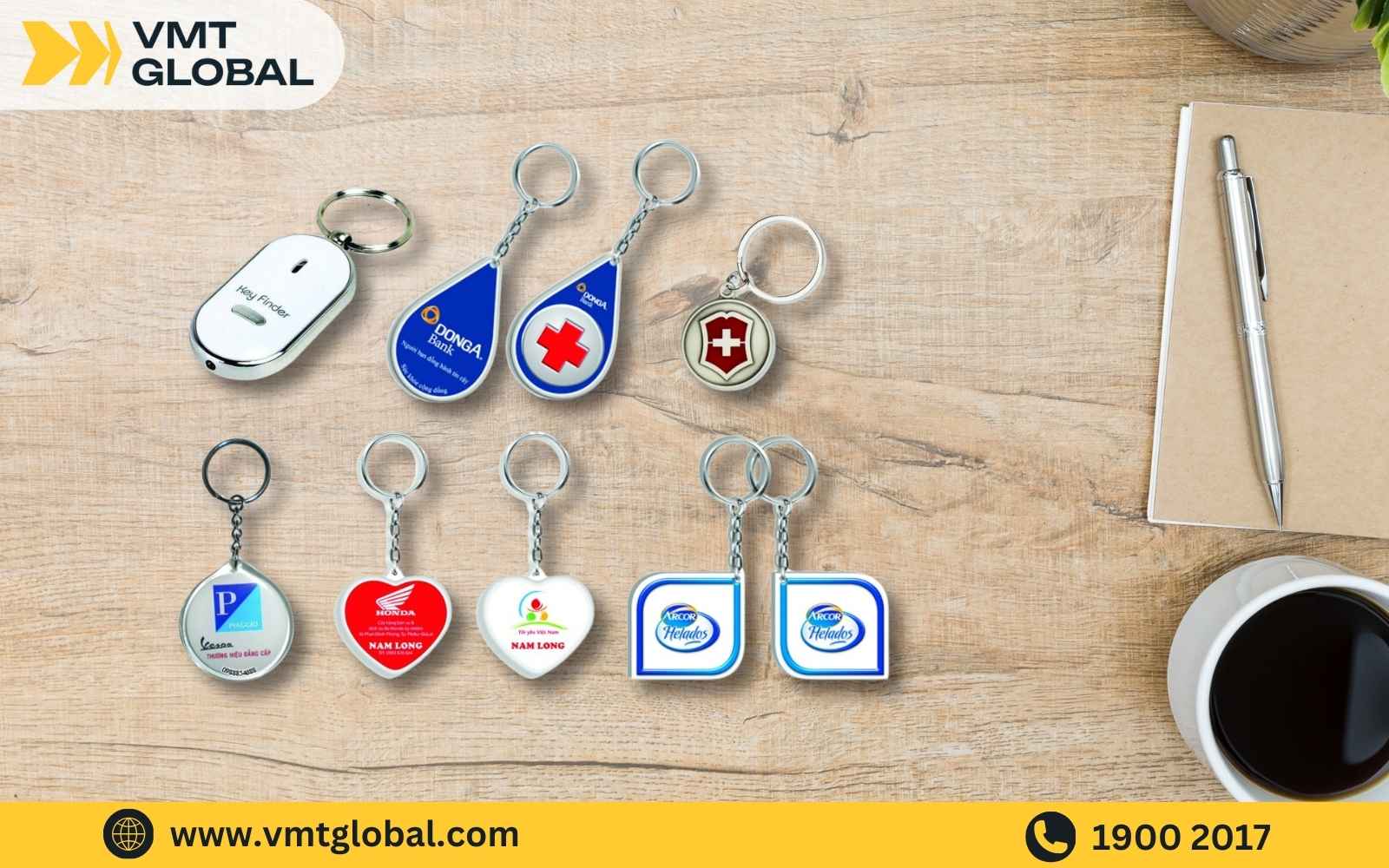 Mẫu móc khóa dùng làm quà tặng doanh nghiệp mẫu móc khóa in logo theo yêu cầu