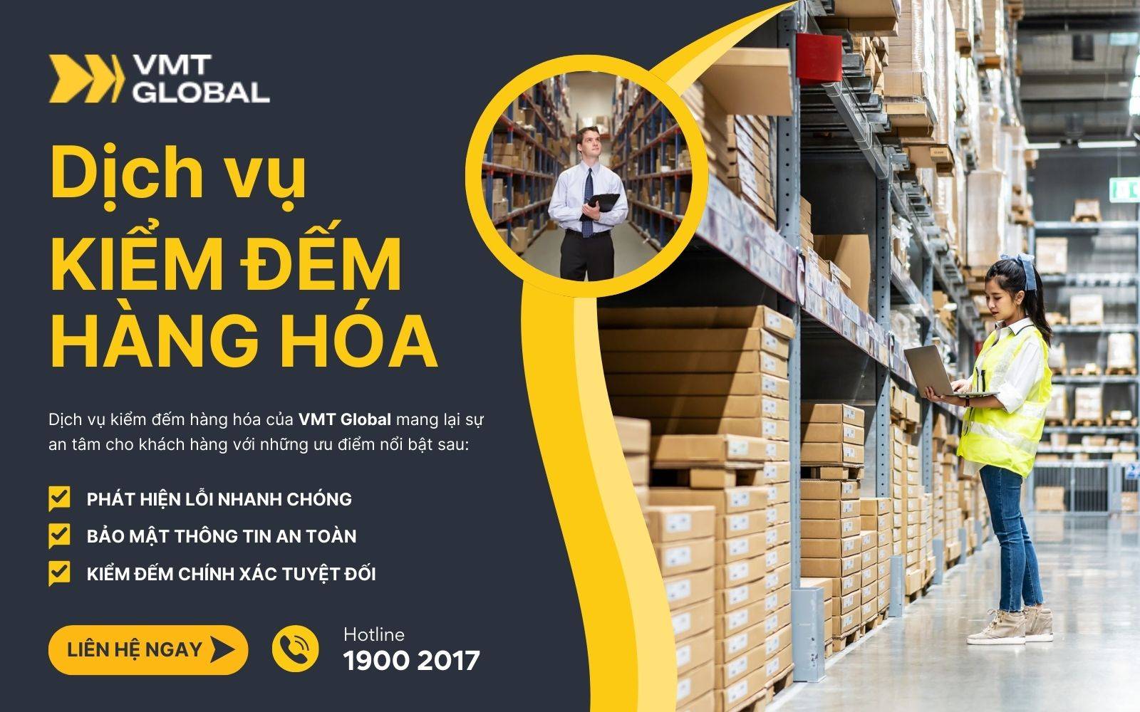 VMT Global giúp bạn kiểm tra số lượng hàng hóa chính xác, minh bạch