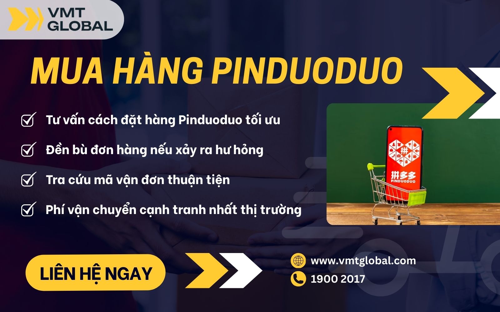 VMT Global hỗ trợ mua hàng Pinduoduo giá tốt