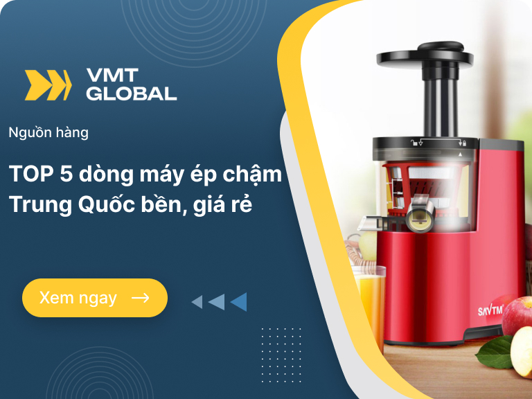 Top 5 dòng máy ép chậm Trung Quốc bền tốt, giá rẻ