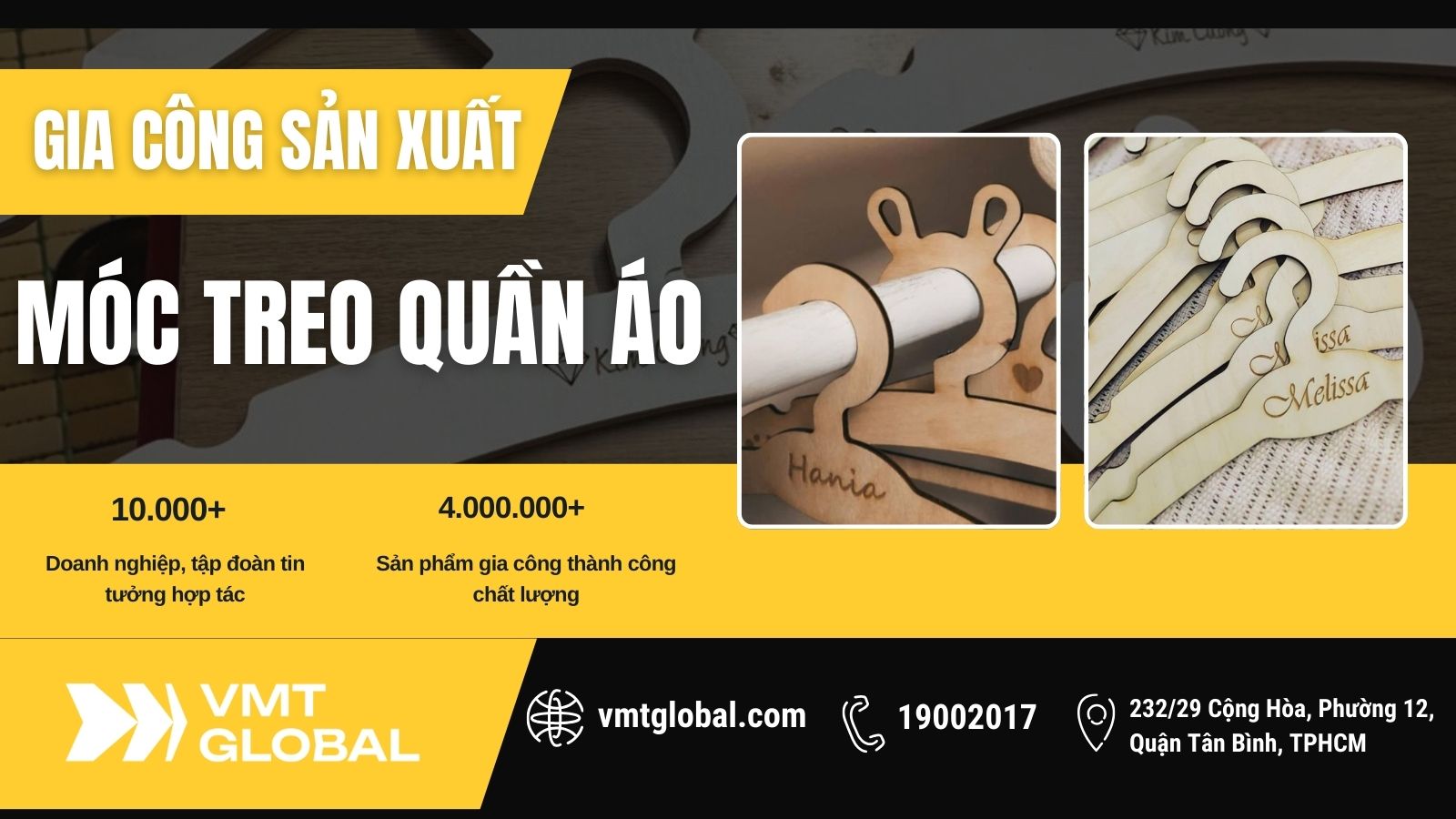 VMT Global - Công ty sản xuất móc treo quần áo uy tín
