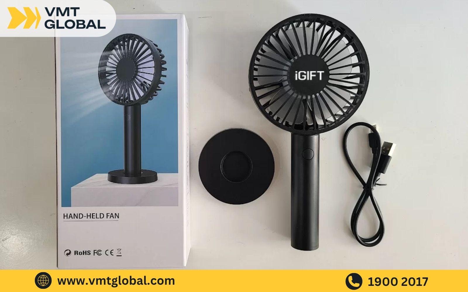 Gia công quạt cầm tay mini có bao bì, phụ kiện đi kèm Gia công quạt cầm tay mini có bao bì, phụ kiện đi kèm