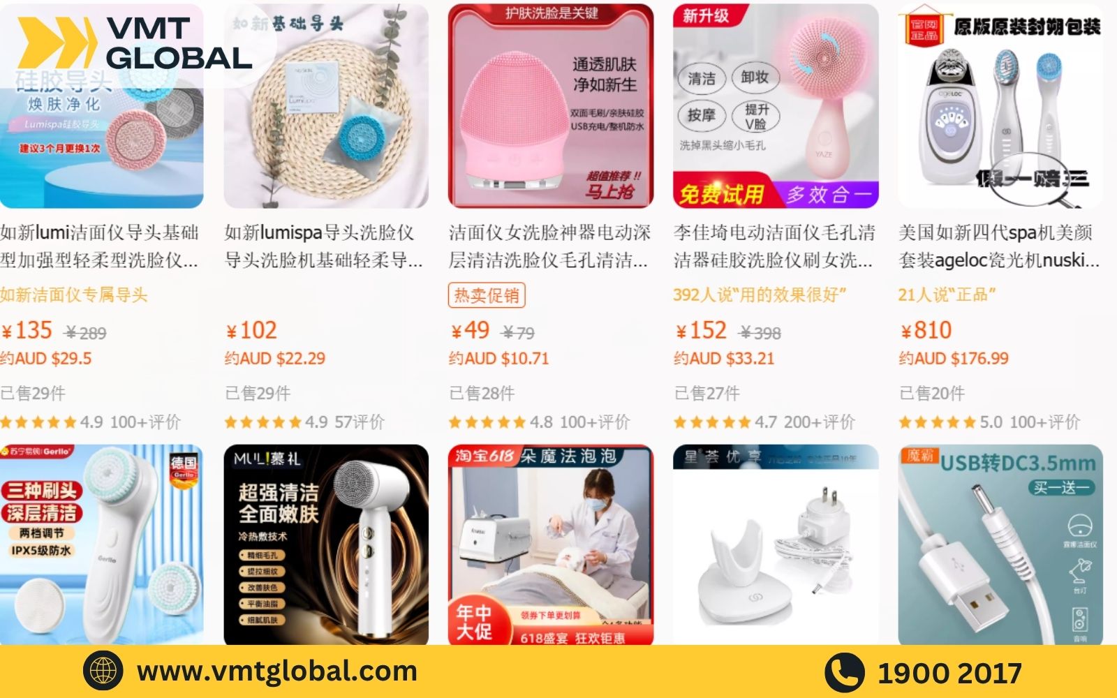 Nguồn hàng máy rửa mặt nội địa Trung giá rẻ online