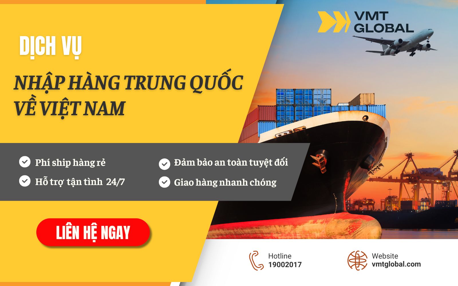 VMT vận chuyển hàng từ cửa khẩu nhập hàng Trung Quốc tại Việt Nam