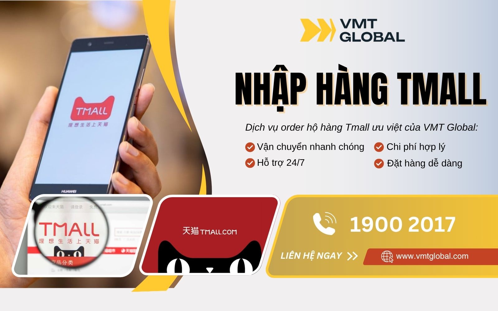 VMT Global - Chuyên cung cấp dịch vụ mua hàng Tmall hộ uy tín