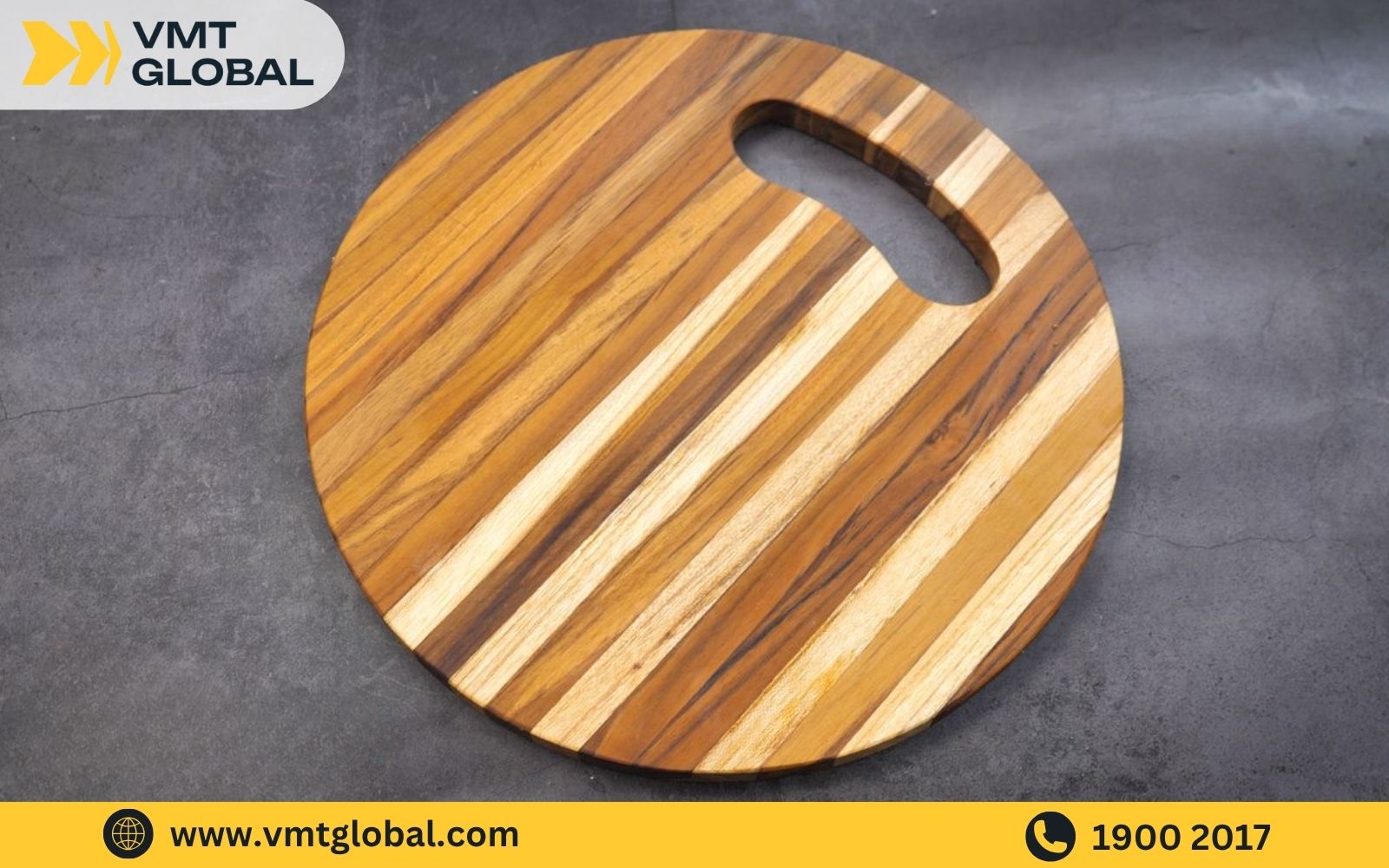 Mẫu gia công thớt gỗ hình tròn