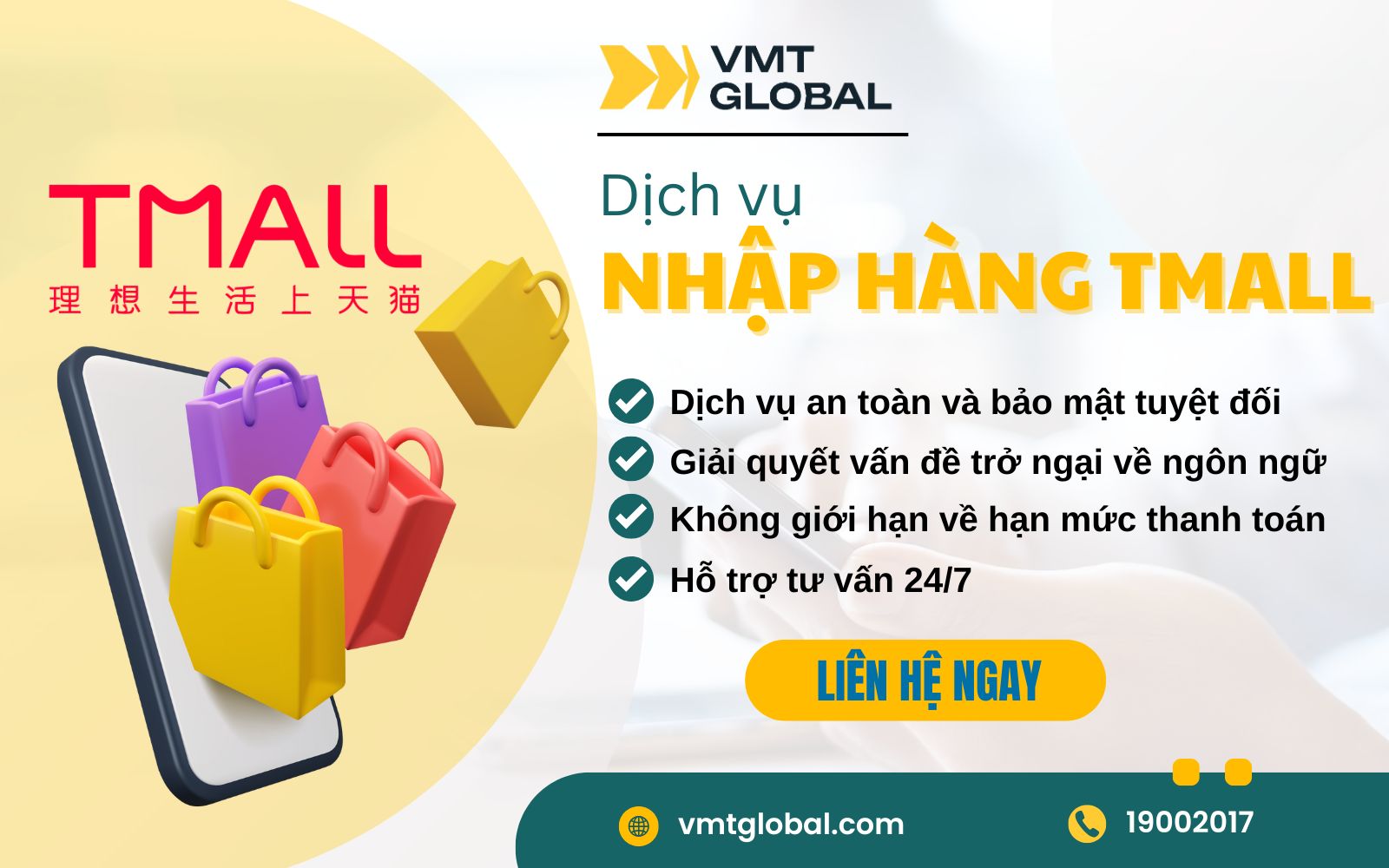 Nhập hàng Tmall nhanh chóng, tiện lợi cùng VMT