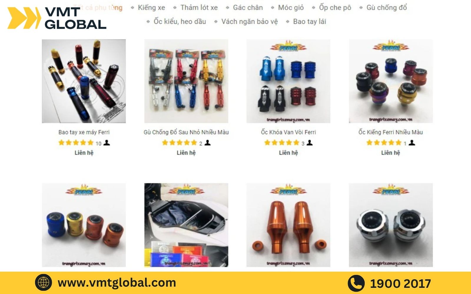 Nhập hàng phụ kiện xe máy Trung Quốc từ web online Nhập hàng phụ kiện xe máy Trung Quốc từ web online