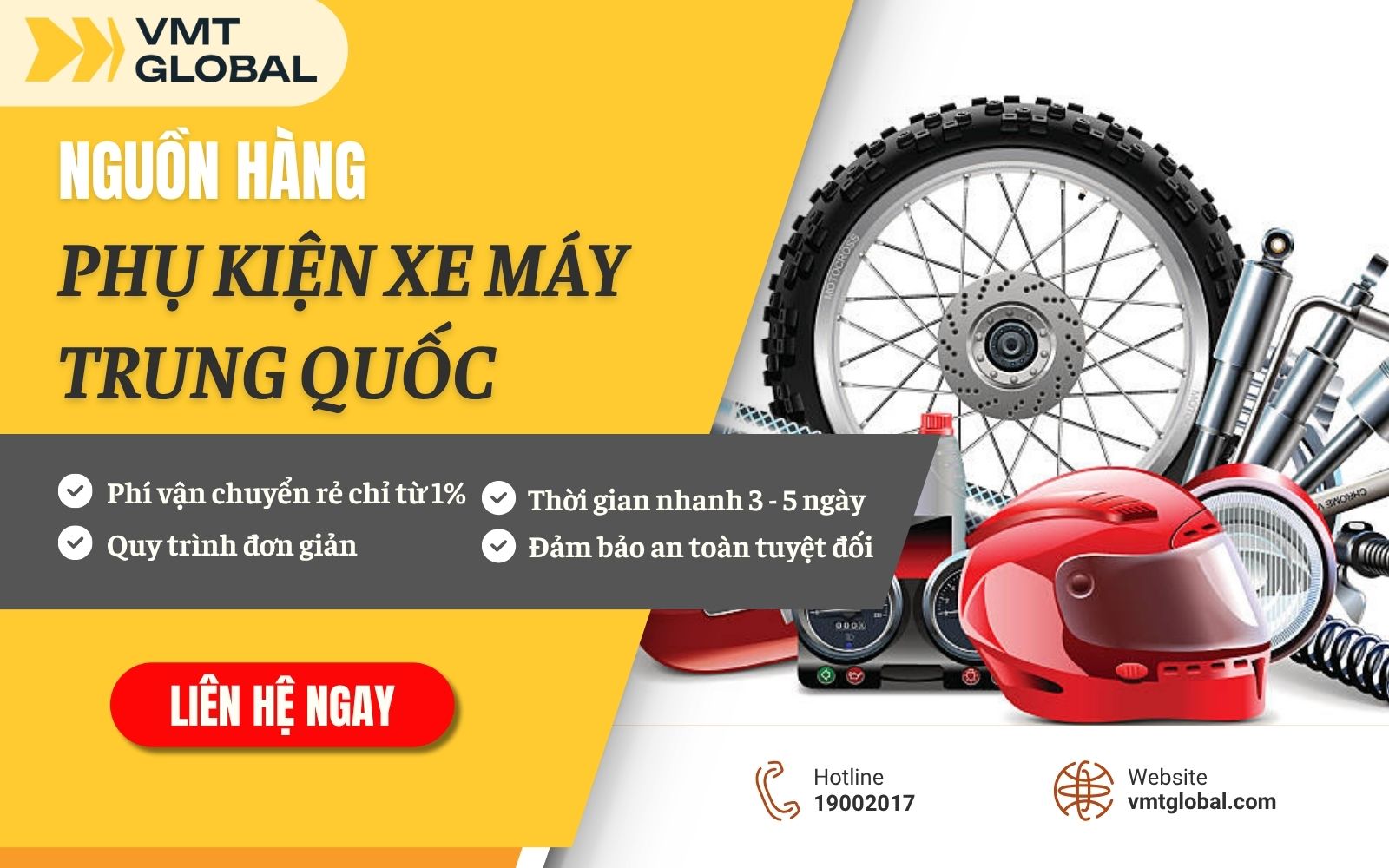 Dịch vụ nhập hộ nguồn hàng phụ tùng chính hãng tại VMT