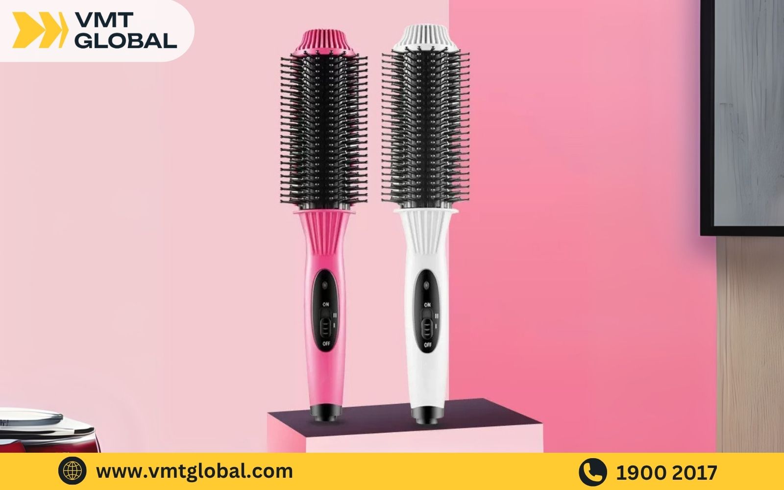 Lược điện không dây uốn cụp